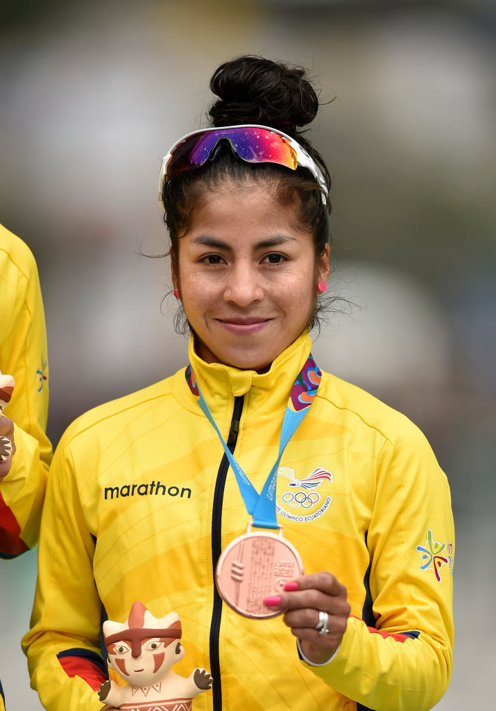 Paola Pérez was one of three home winners, earning a third Olympic appearance at the Pan American Walking Cup in Ecuador ©Getty Images