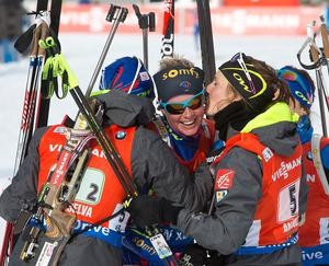 France claimed their first relay win of the season as the event in Antholz came to a close ©IBU