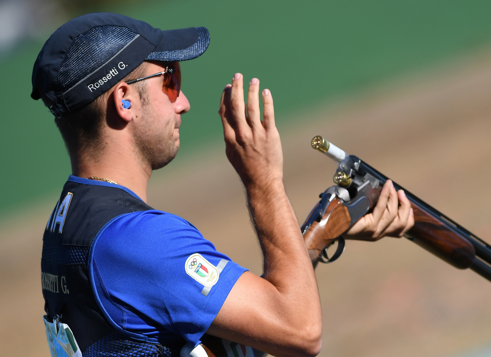 Reigning Olympic champion Gabriele Rossetti helped Italy win the men's team skeet event ©Getty Images