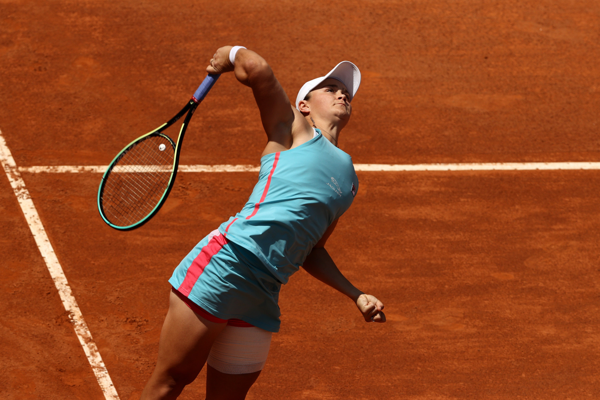 Women's top seed Ashleigh Barty of Australia reached the quarter-finals with a straight sets win in Rome ©Getty Images