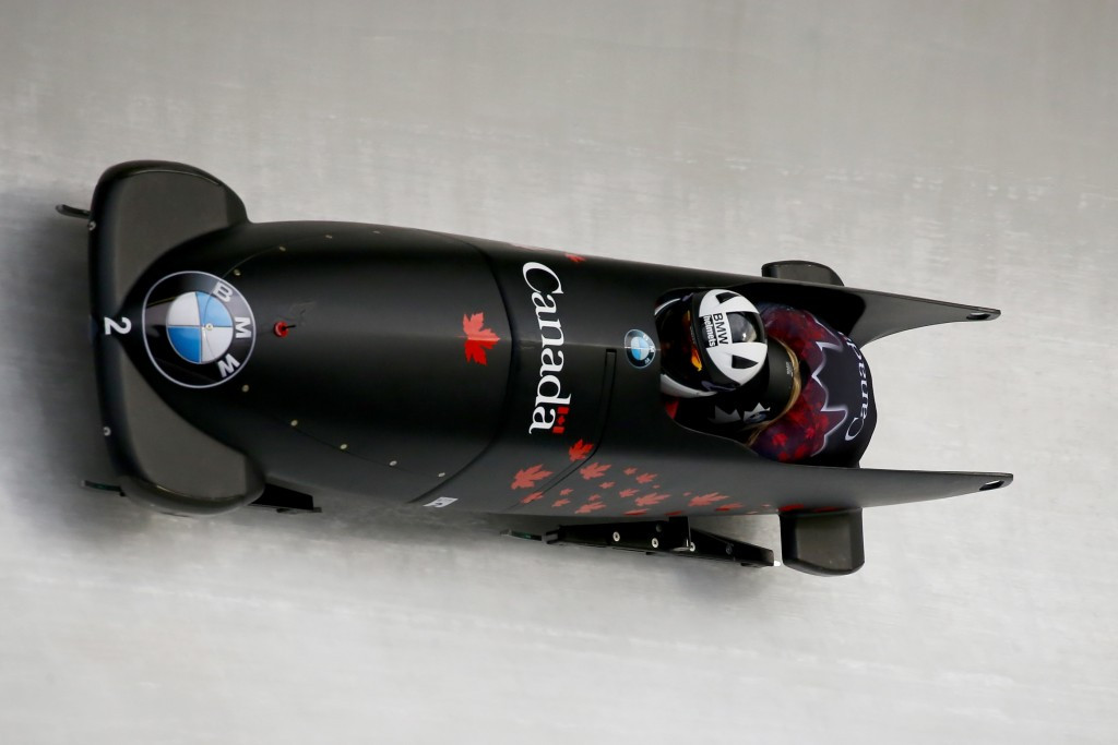 Canada's Kaillie Humphries won the women's bobsleigh race in Whistler