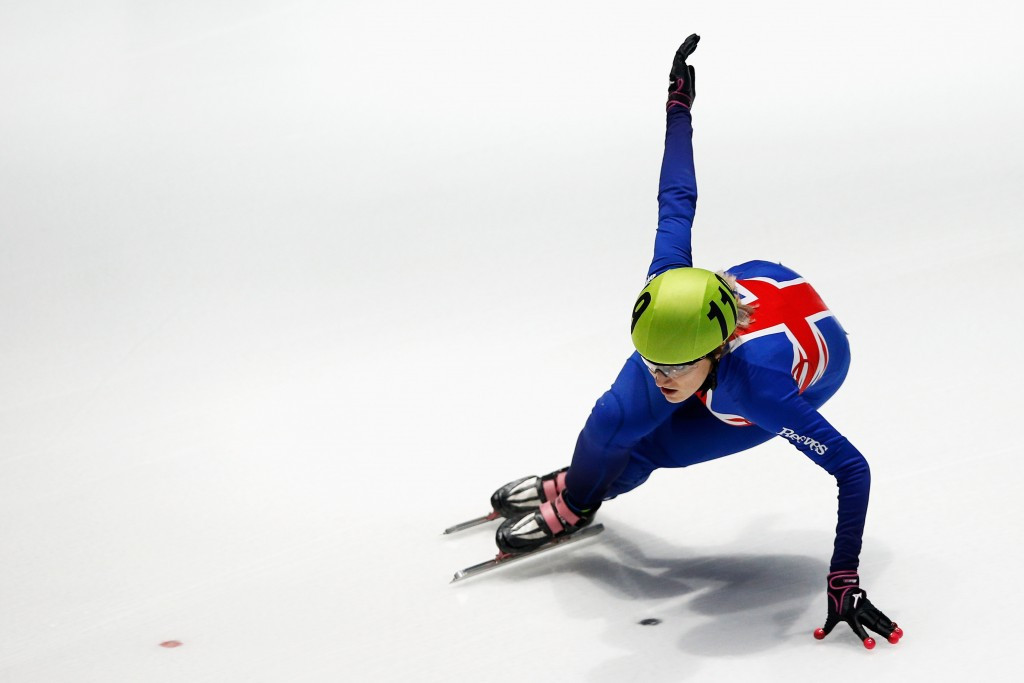 Elise Christie of Britain was crowned the European Short Track Speed Skating overall champion as she followed up her double gold yesterday by sealing the 1,000 metres title ©Getty Images