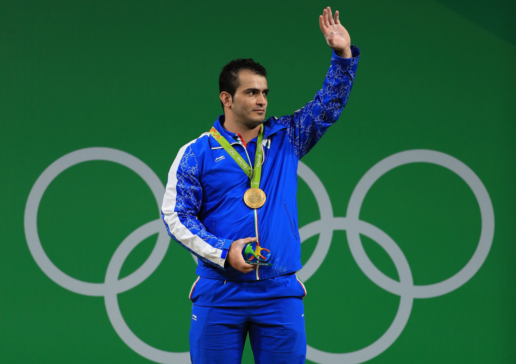 Sohrab Moradi of Iran, who is recovering from shoulder and back injuries goes in the B group in Jinju ©Getty Images