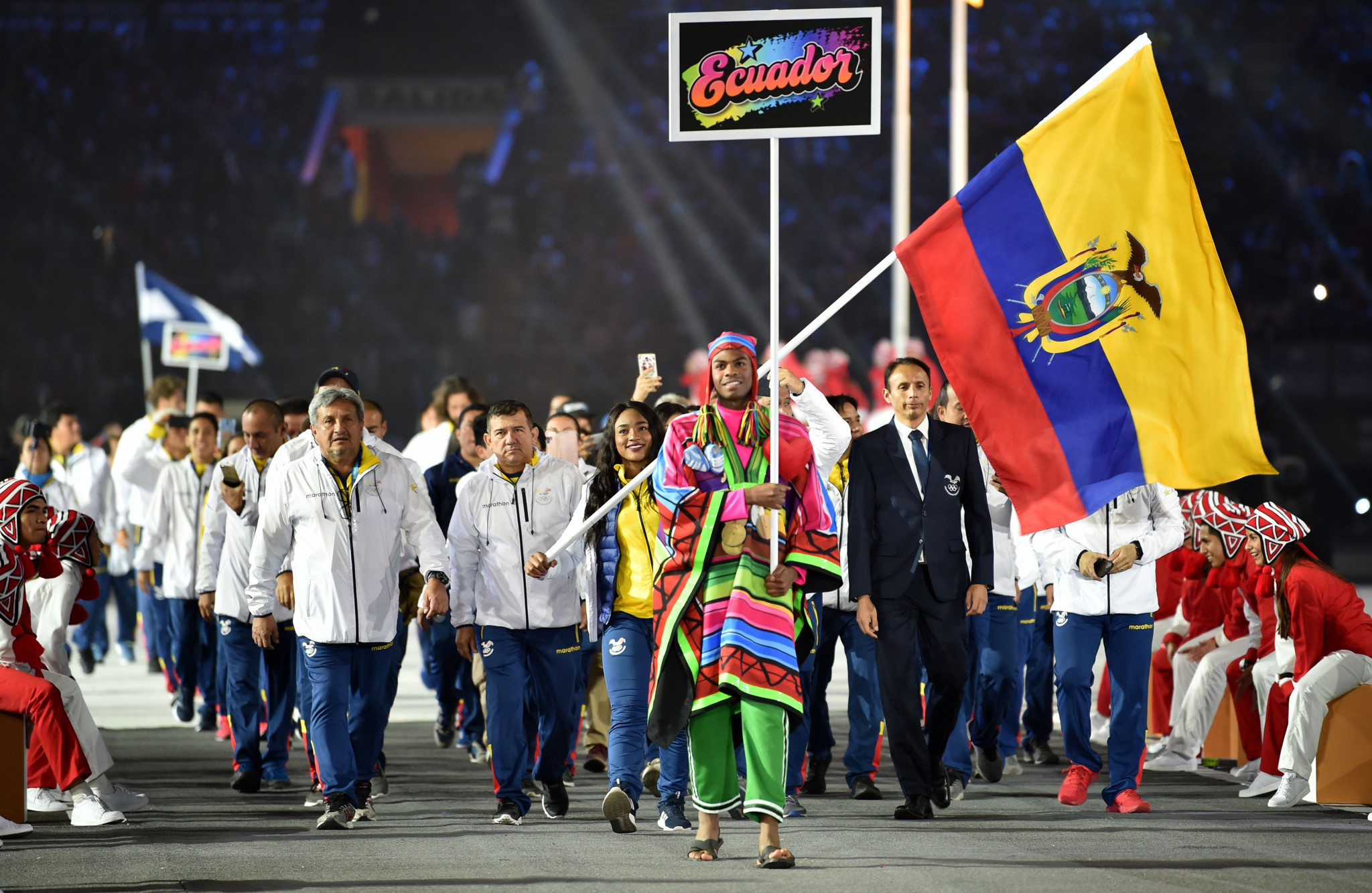 Tamara Salazar - Ecuador's flagbearer at the Liam 2019 Pan American Games Opening Ceremony - was in impressive form in Cali ©Getty Images