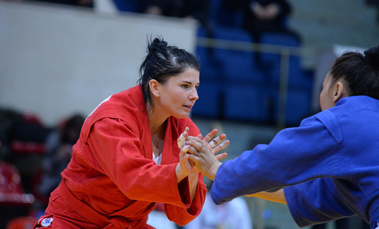 Olga Maleiko has recalled cutting weight ahead of winning gold at the World Sambo Championships ©FIAS