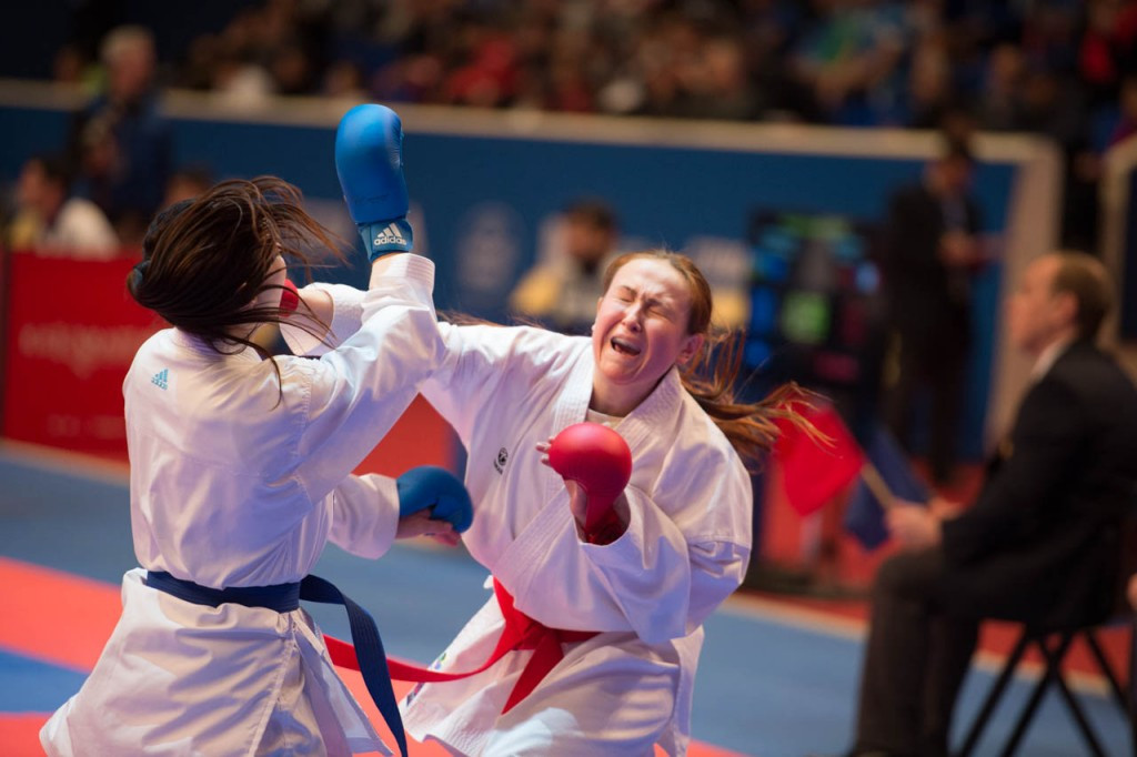 The women's kumite events threw up several surprises over the weekend ©Xavier Servolle/WKF