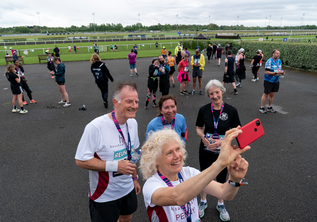 Runners at Saturday's Reunion 5K test event were split into a group that ran with social distancing and one that had a mass start ©London Marathon Events