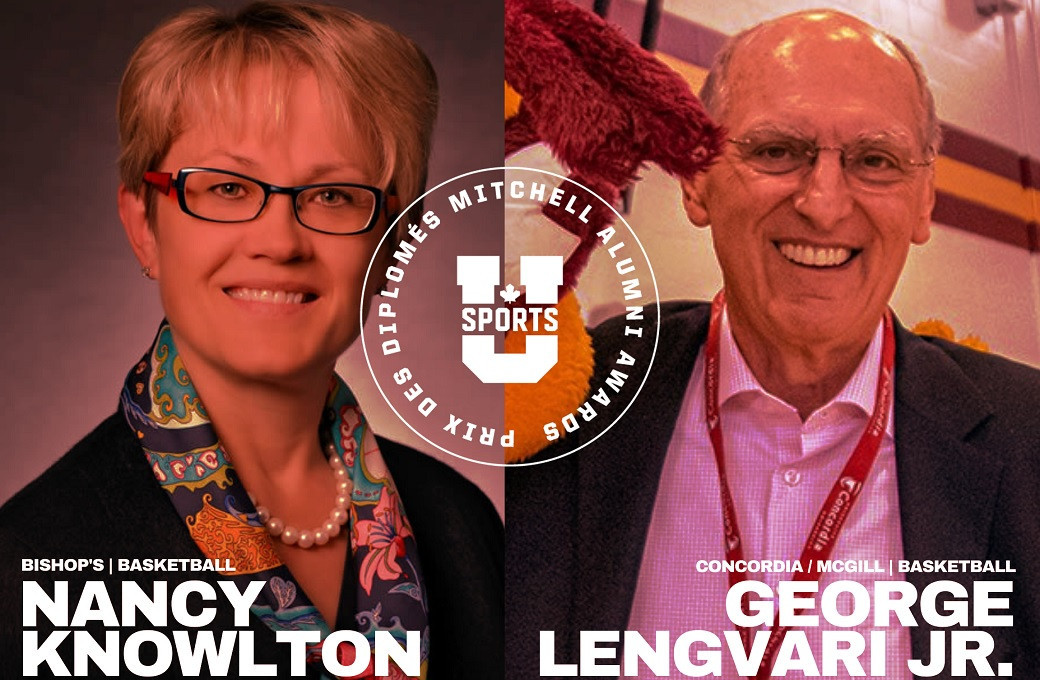 Nancy Knowlton and George Lengvari Jr secured the Mitchell Family Alumni of the Year Awards after being chosen by the Canadian Athletic Foundation ©U SPORTS