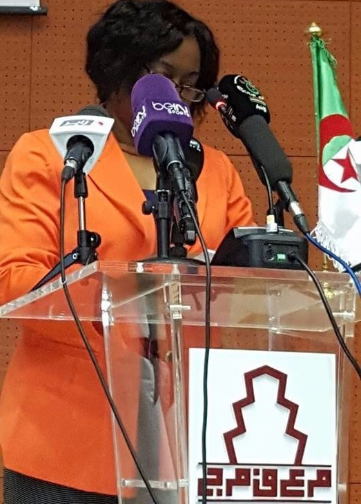 Gambian National Olympic Committee vice-president Beatrice Allen has called on national sports bodies to elect more women ©GNOC