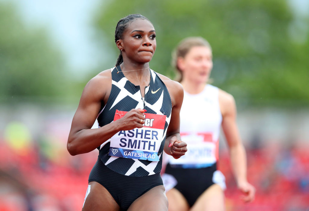 Dina Asher-Smith won the 100m at tonight's opening Wanda Diamond League meeting in Gateshead ©Getty Images
