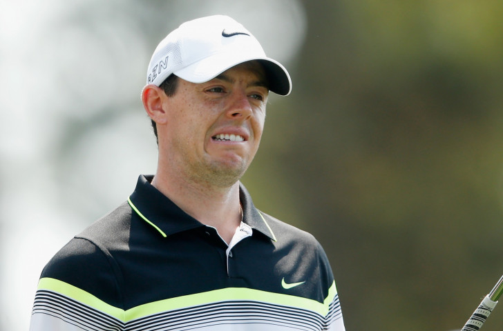 Rory McIlroy lies seven shots adrift of the lead as he chases a career grand slam 