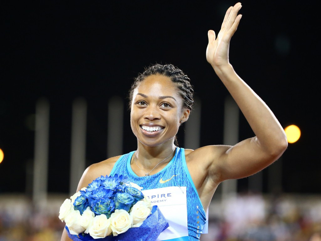 America's Allyson Felix earned the nineteenth Diamond League win of her career in Doha