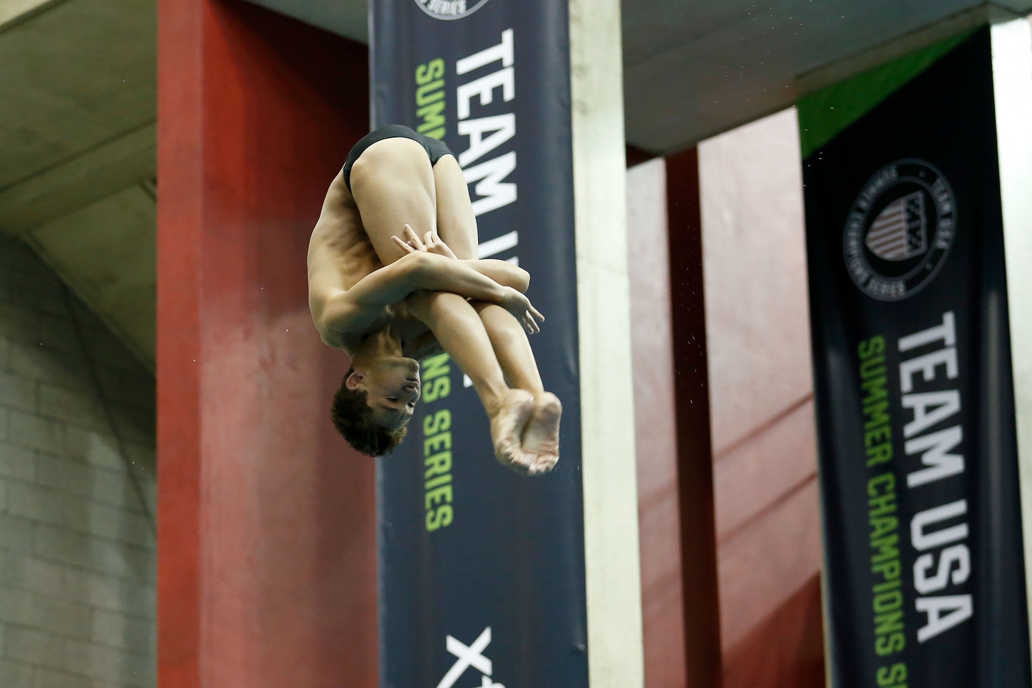 Tyler Downs produced the best combined score in the preliminary round of the men's 3 metres springboard ©Getty Images