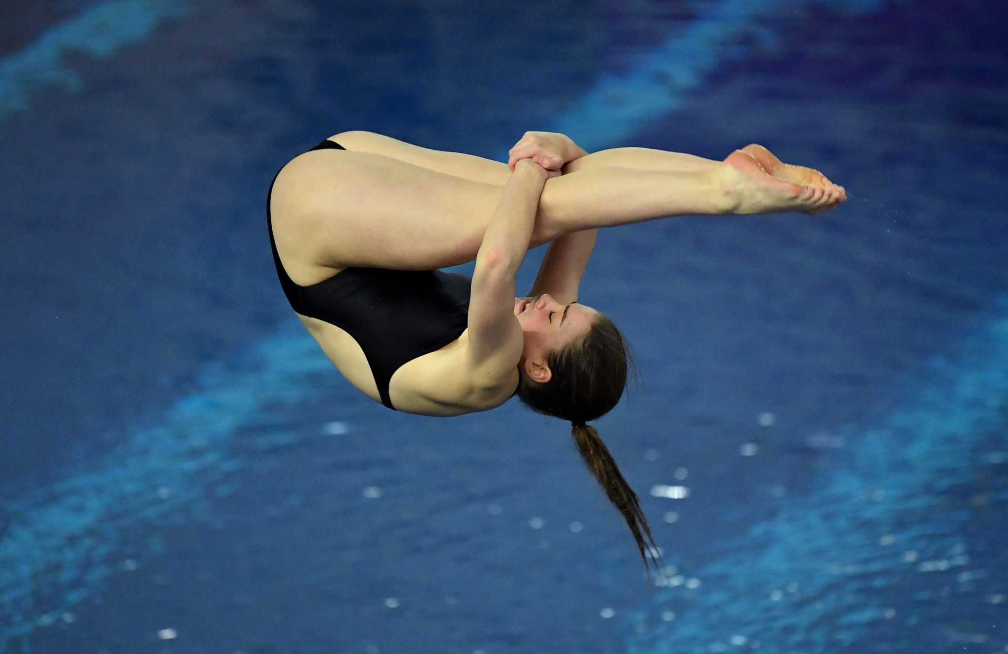 Britain’s Amy Rollinson secured a place in the top three in the women's 3m springboard preliminary round ©Getty Images