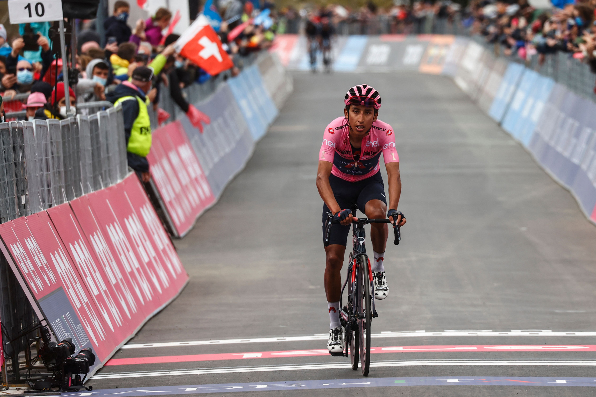 Egan Bernal finished second on the stage and looks poised to win the Giro d'Italia ©Getty Images