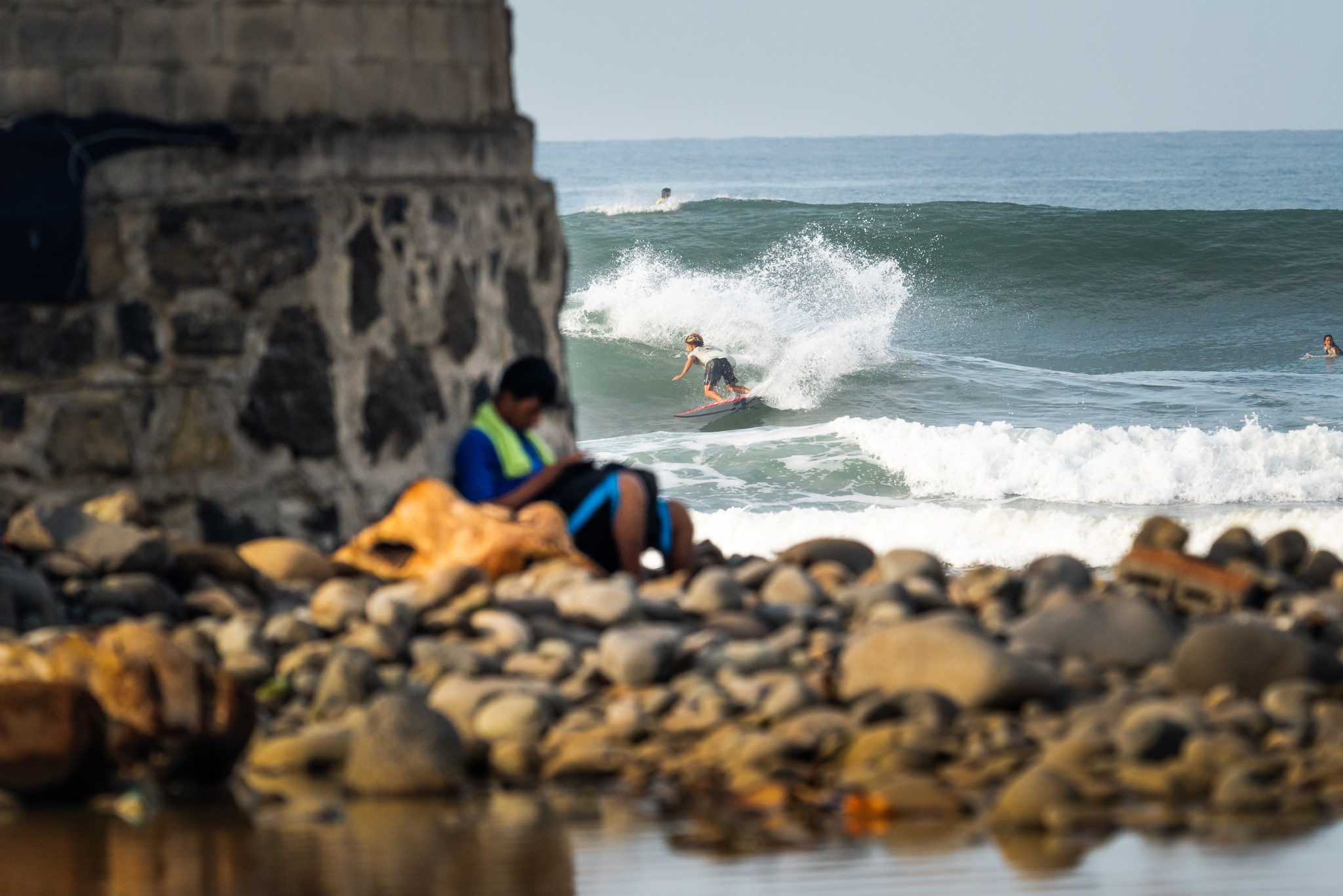 Surfers have been preparing for the start of competition at the Games ©ISA/Sean Evans
