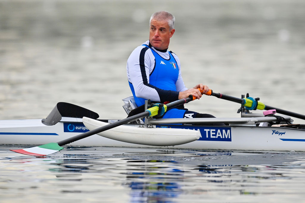 Italy's Massimo Spolon won the PR1 single sculls repechage to reach tomorrow's final at the last Tokyo 2020 Paralympic qualifier in Gavirate, Italy ©Getty Images