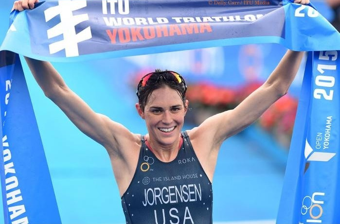 American Gwen Jorgensen recorded her ninth straight ITU World Series victory in Yokohama ©ITU