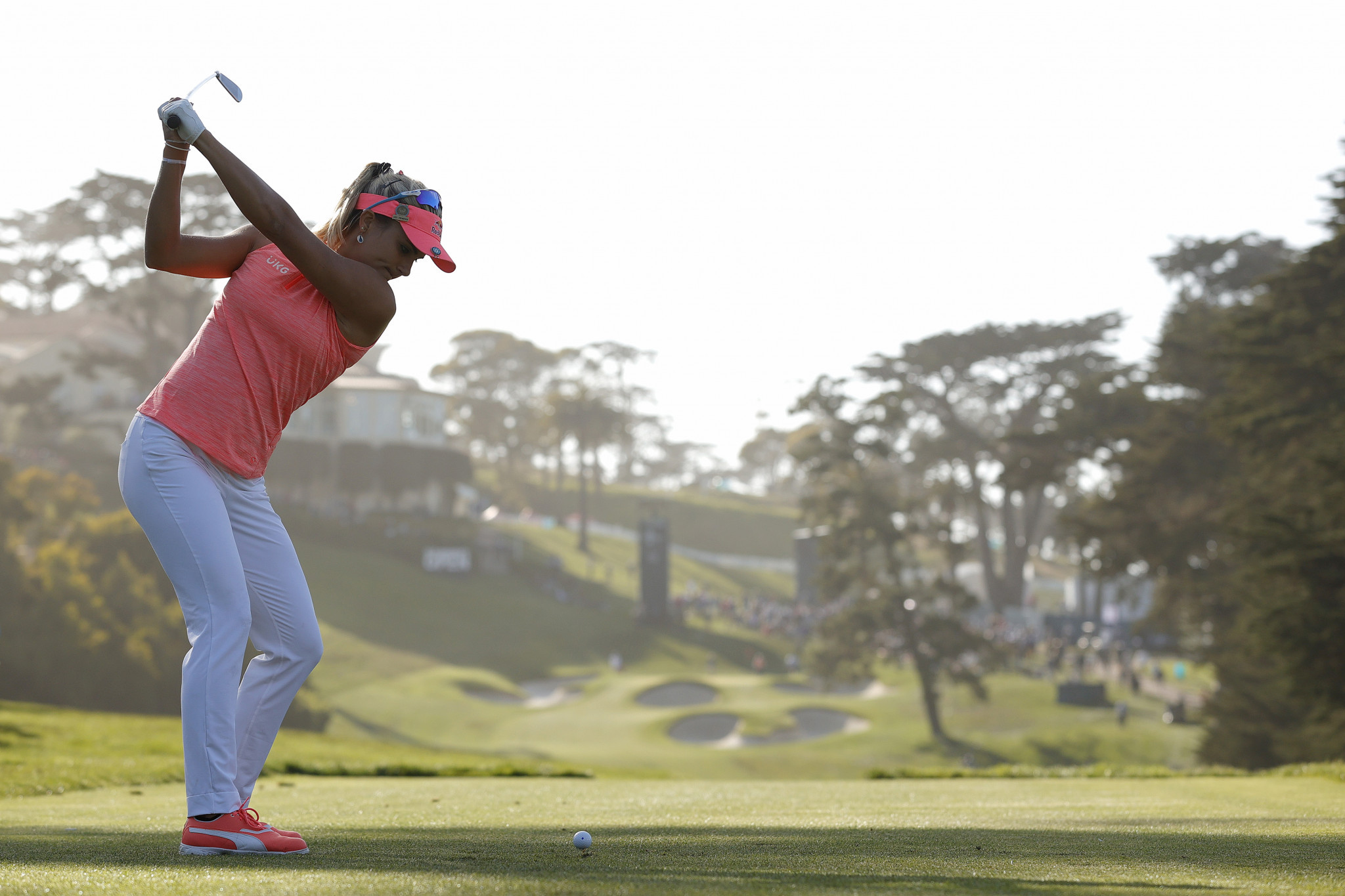 With 18 holes to play, Lexi Thompson leads the US Women's Open ©Getty Images