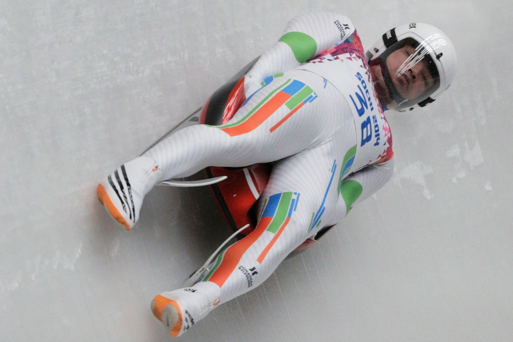 Shiva Keshavan competes at Sochi 2014, his fifth Winter Olympic Games