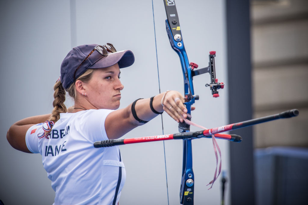 Lisa Barbelin won the women's recurve title at the European Archery Championships ©Getty Images