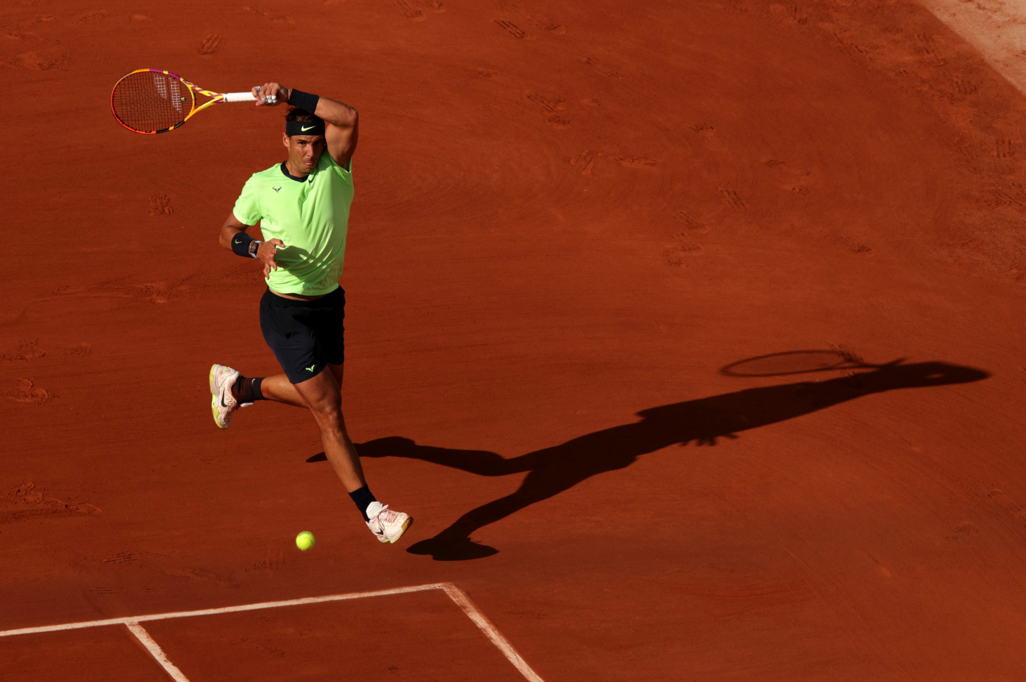 Defending men's champion Rafael Nadal beat Jannik Sinner to reach the last eight at Roland Garros ©Getty Images