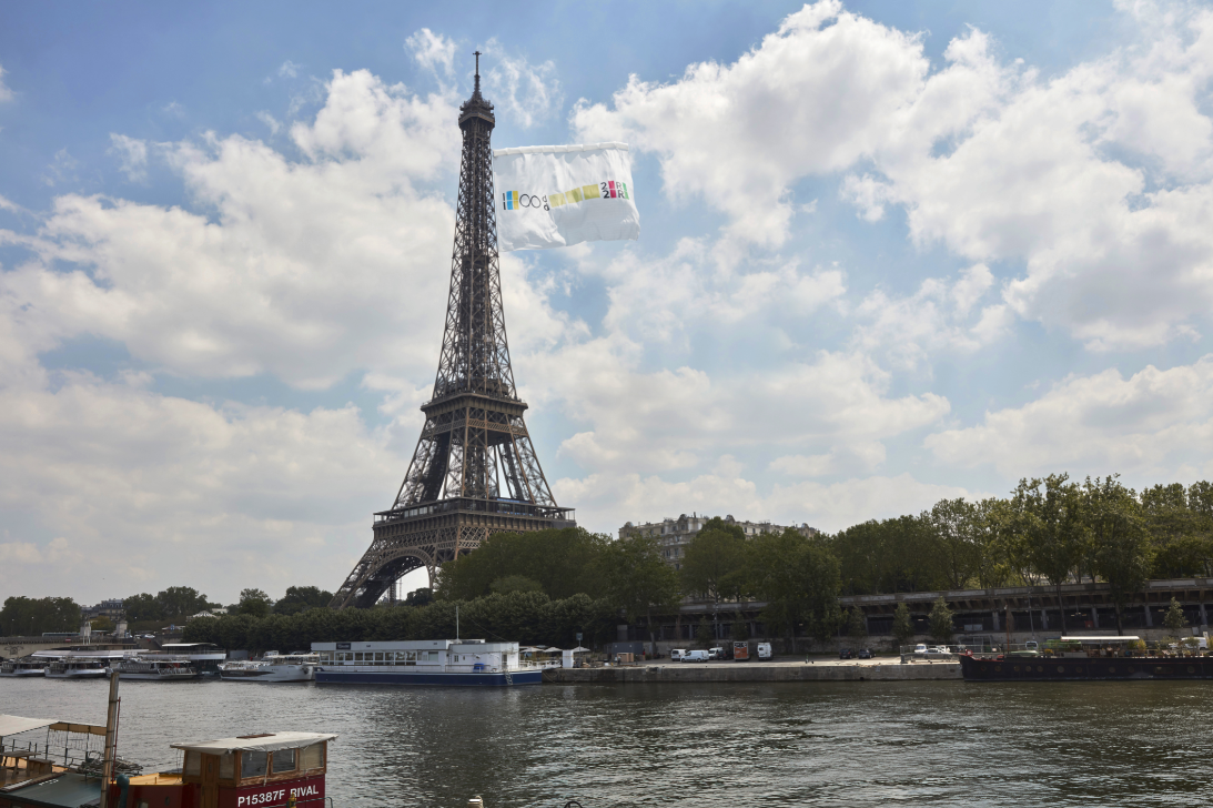 Paris 2024 has conducted testing on the Eiffel Tower ahead of the Tokyo 2020 Handover Ceremony festivities ©Paris 2024/Jérémy Josselin/Blackdeer
