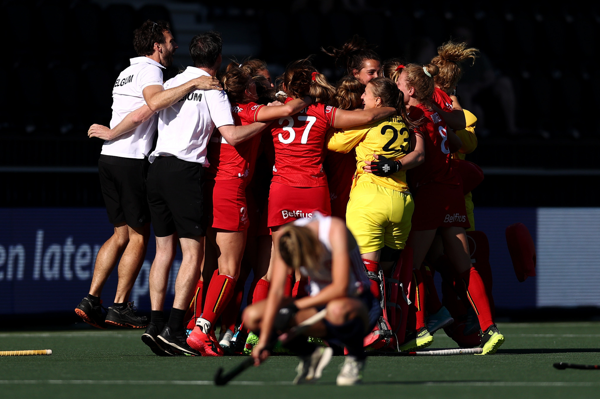 Late Belgium goal knocks England out of women's EuroHockey Championship