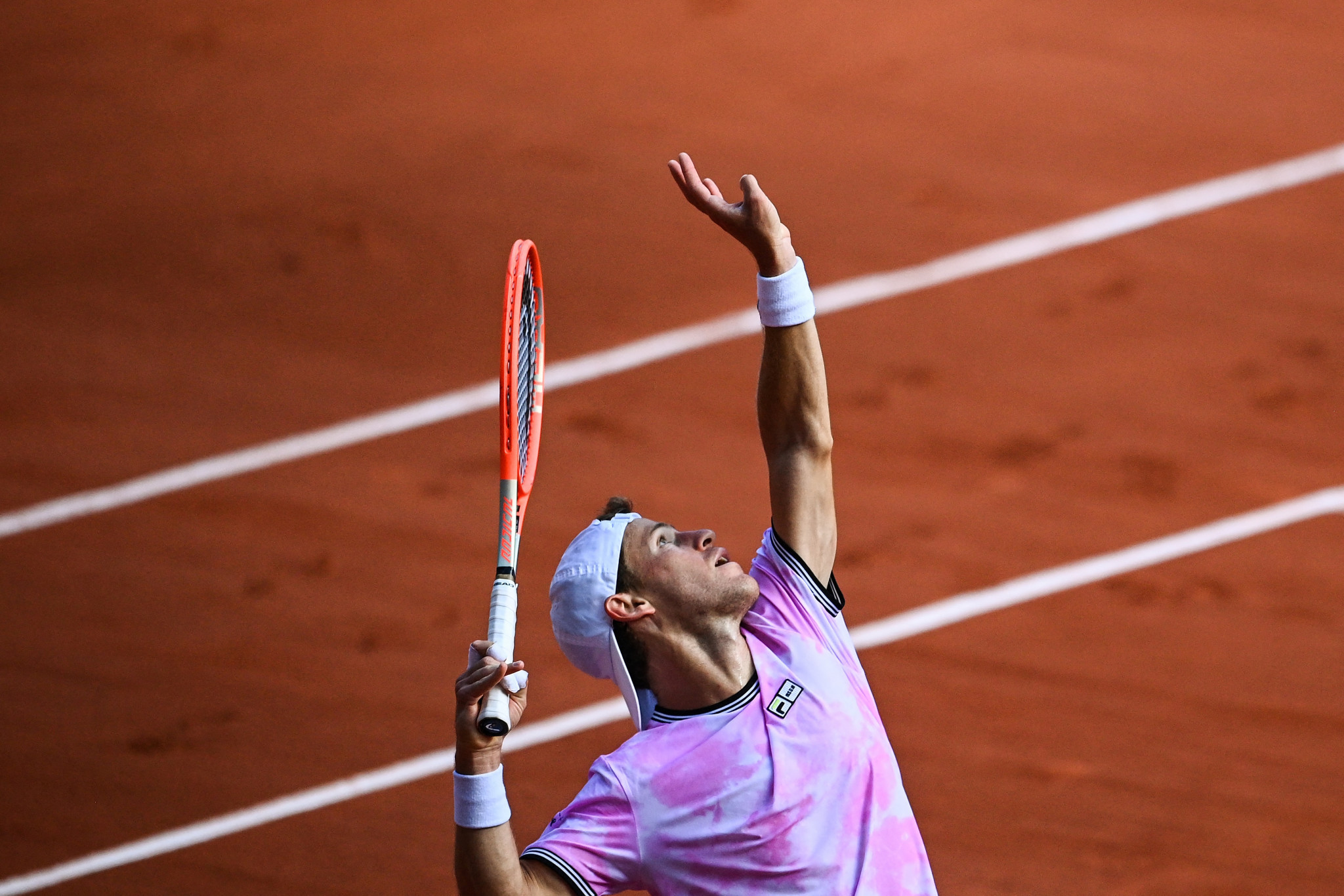 Diego Schwartzman of Argentina 6-3, 4-6, 6-4, 6-0 against Nadal ©Getty Images