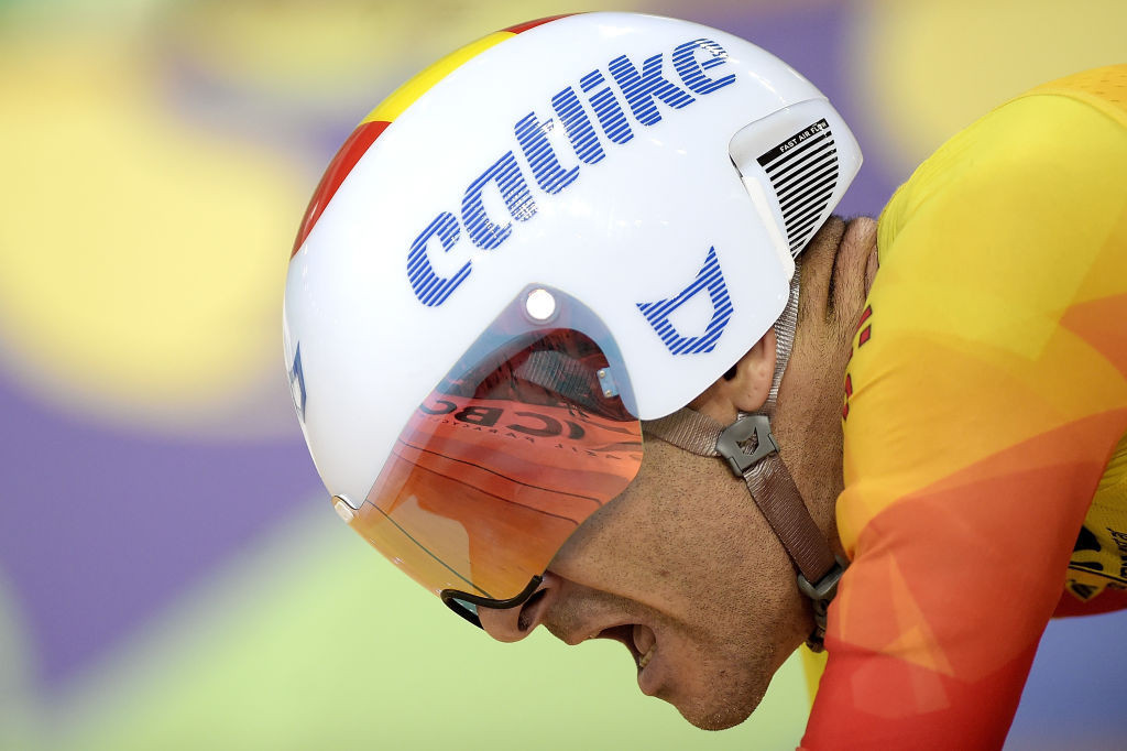 Ricardo Ten Argiles of Spain won the C1 time trial gold today on the Estoril circuit at the UCI Para-cycling Road World Championships in Portugal ©Getty Images