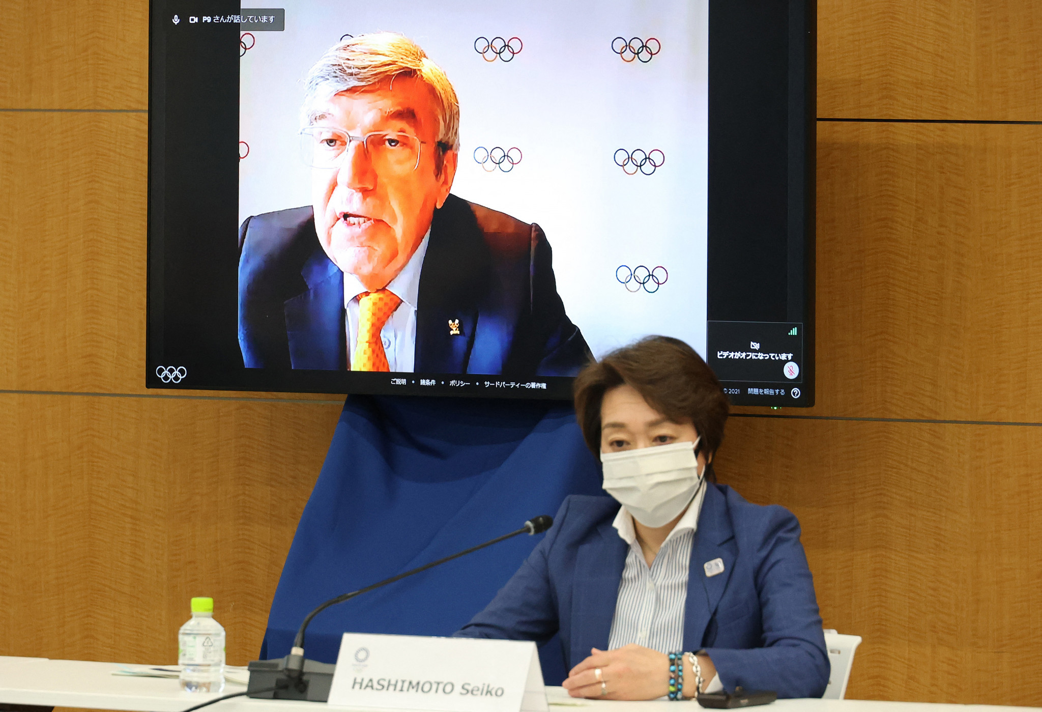 Thomas Bach, top, said discussions had taken pace with Tokyo 2020 over the practicalities of a visit, and it was decided one would not be helpful ©Getty Images