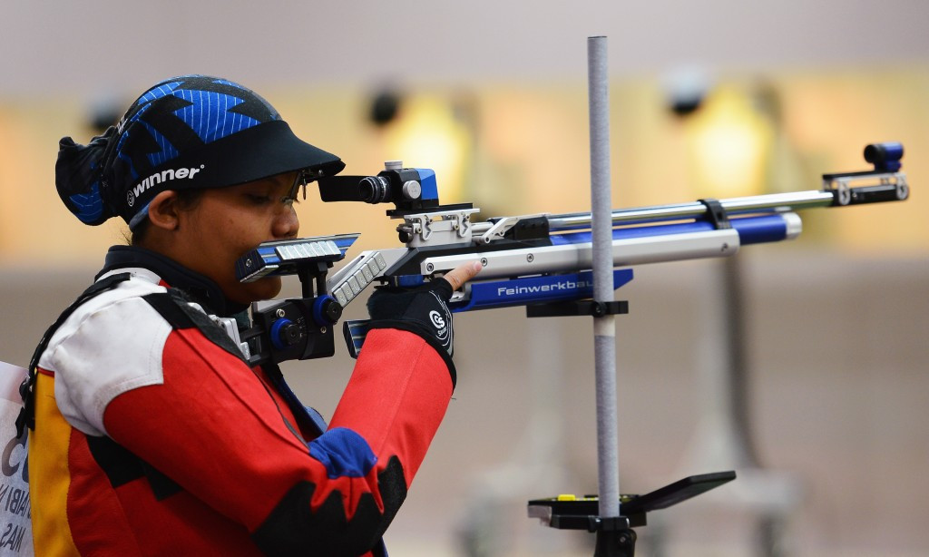 Malaysia's Nur Suryani Mohd Taibi took part in the shooting tournament at London 2012 even though she was eight months pregnant ©Getty Images