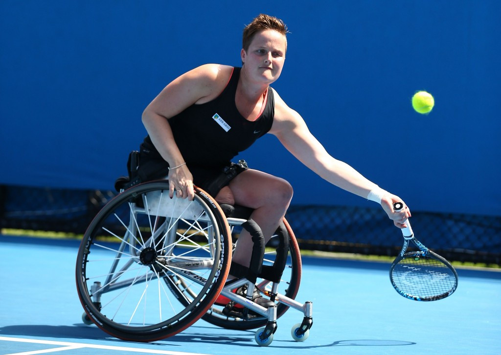 The Netherlands’ Aniek Van Koot began her campaign with a straight sets victory
