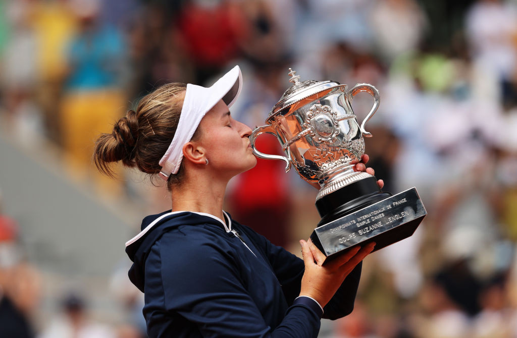 Unseeded Czech Barbora Krejčíková has won her maiden Grand Slam singles title ©Getty Images