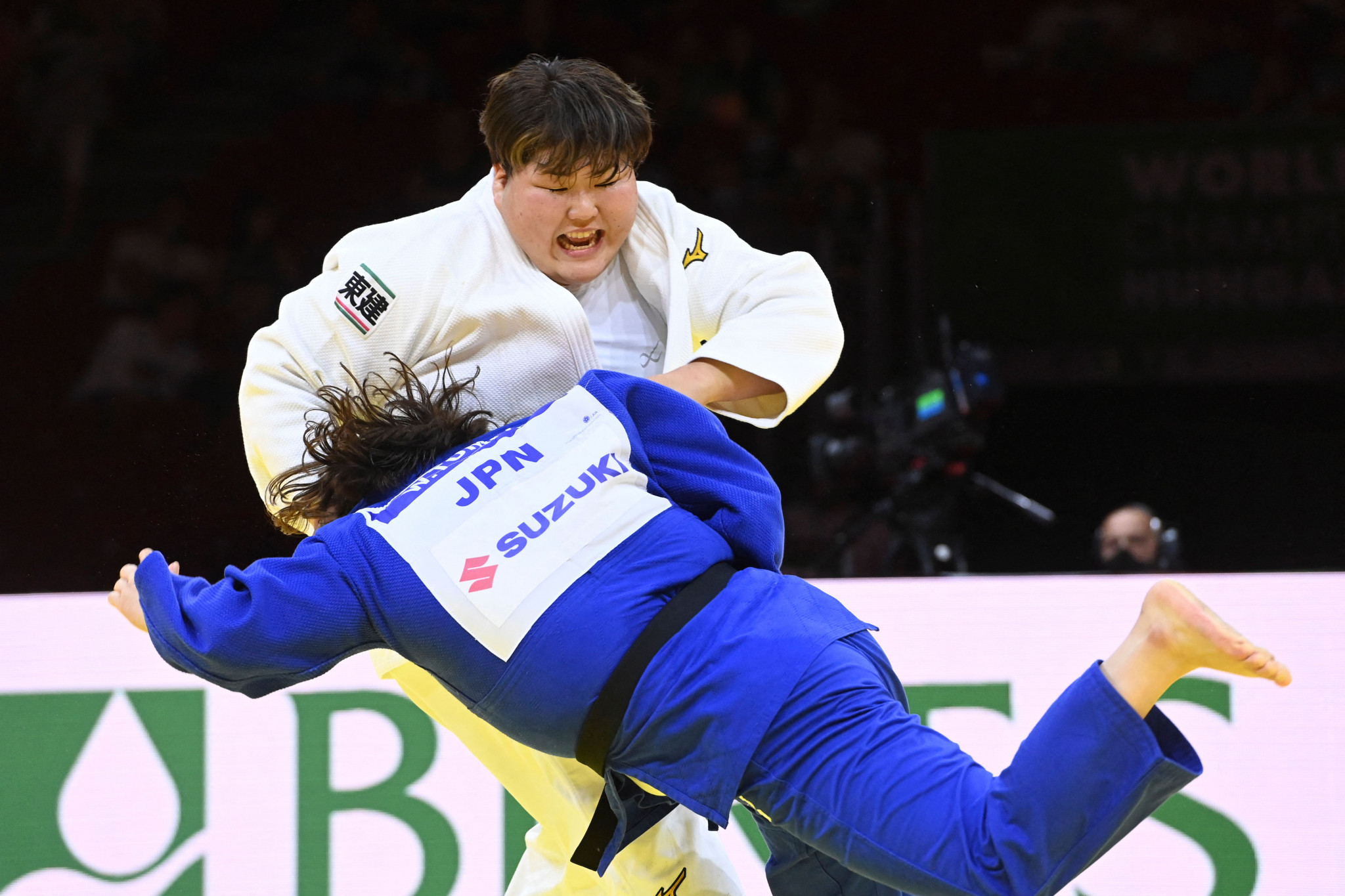 Sarah Asahina won her second gold medal at the World Judo Championships ©Getty Images