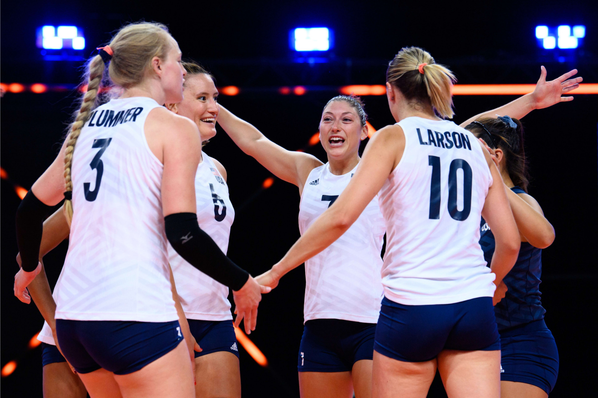 United States perfect record continues with tenth straight win at women’s Volleyball Nations League