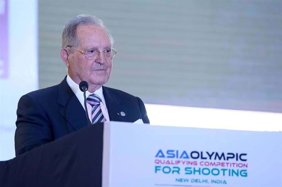 ISSF President Olegario Vazquez Raña opened the Asian Olympic qualifer yesterday