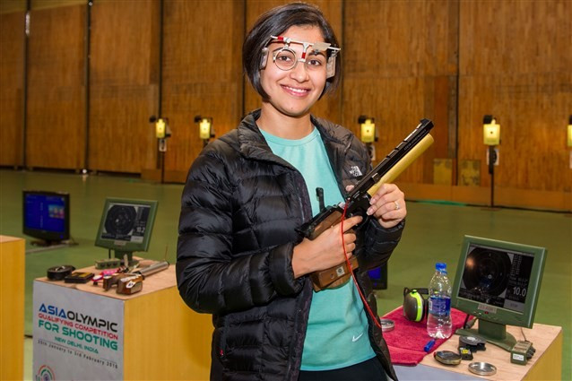 Sidhu earns gold and Rio 2016 quota for India as Asia Olympic Shooting Qualifier opens