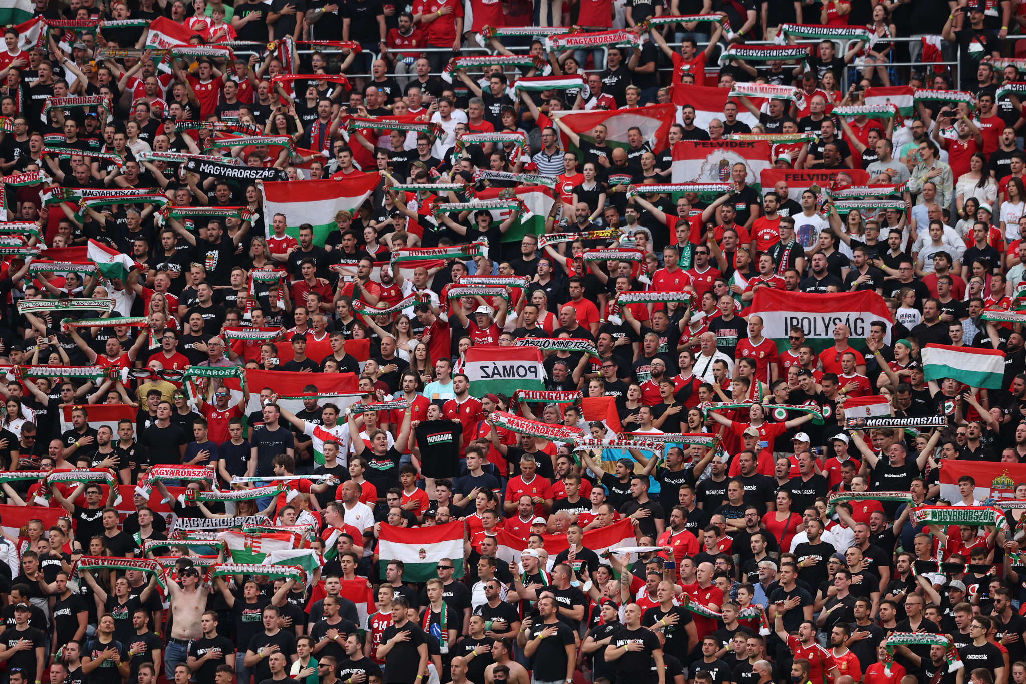 UEFA give Hungary two-game spectator ban for homophobic and racist abuse