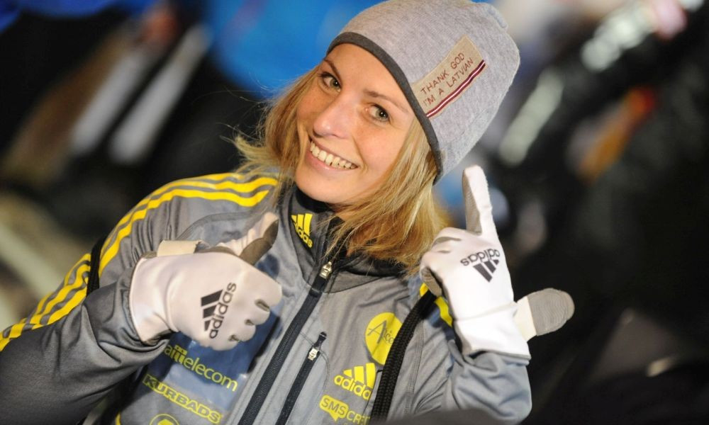 Latvia’s Lelde Priedulena won the women's skeleton title