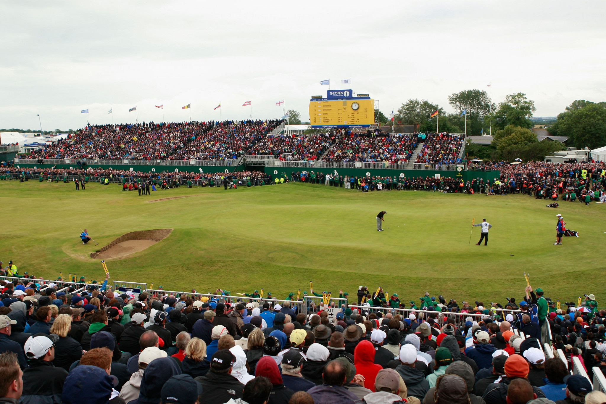 More than 180,000 spectators attended during the four days of the 2011 Open, the last time the event was staged at Royal St George's when the winner was Northern Ireland's Darren Clarke ©Getty Images