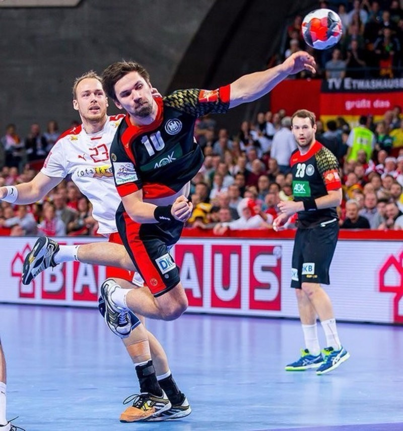 Germany battled to victory over Denmark to progress from their group ©EHF/Twitter