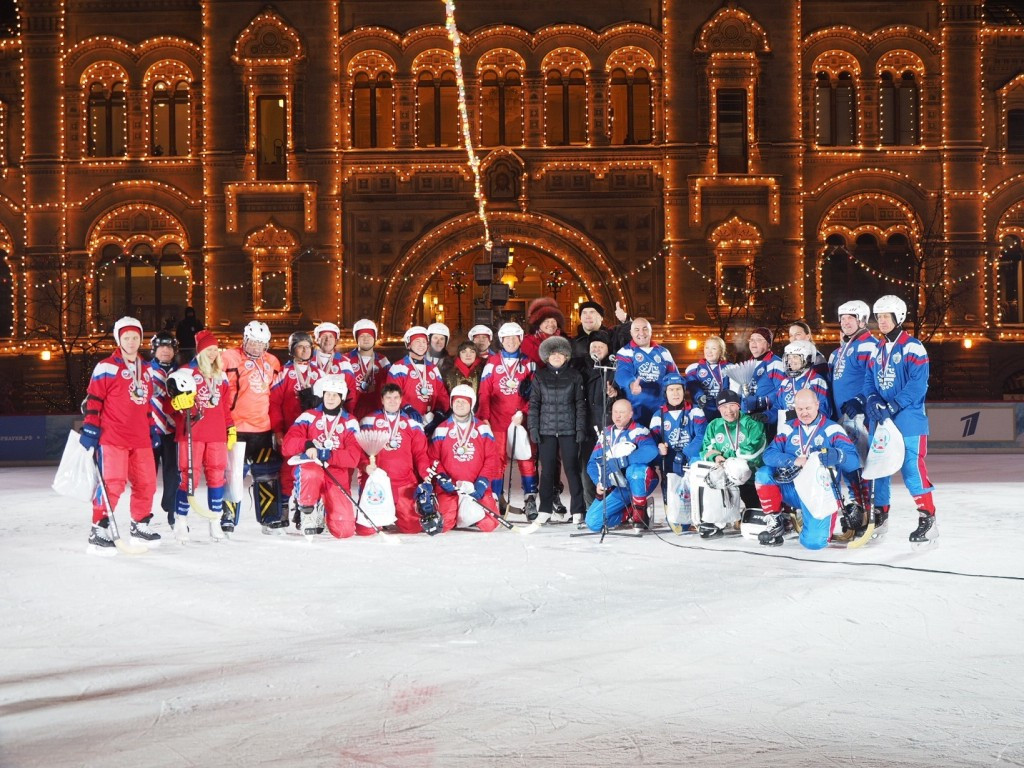 The match was played in Red Square in Russia's captial Moscow
