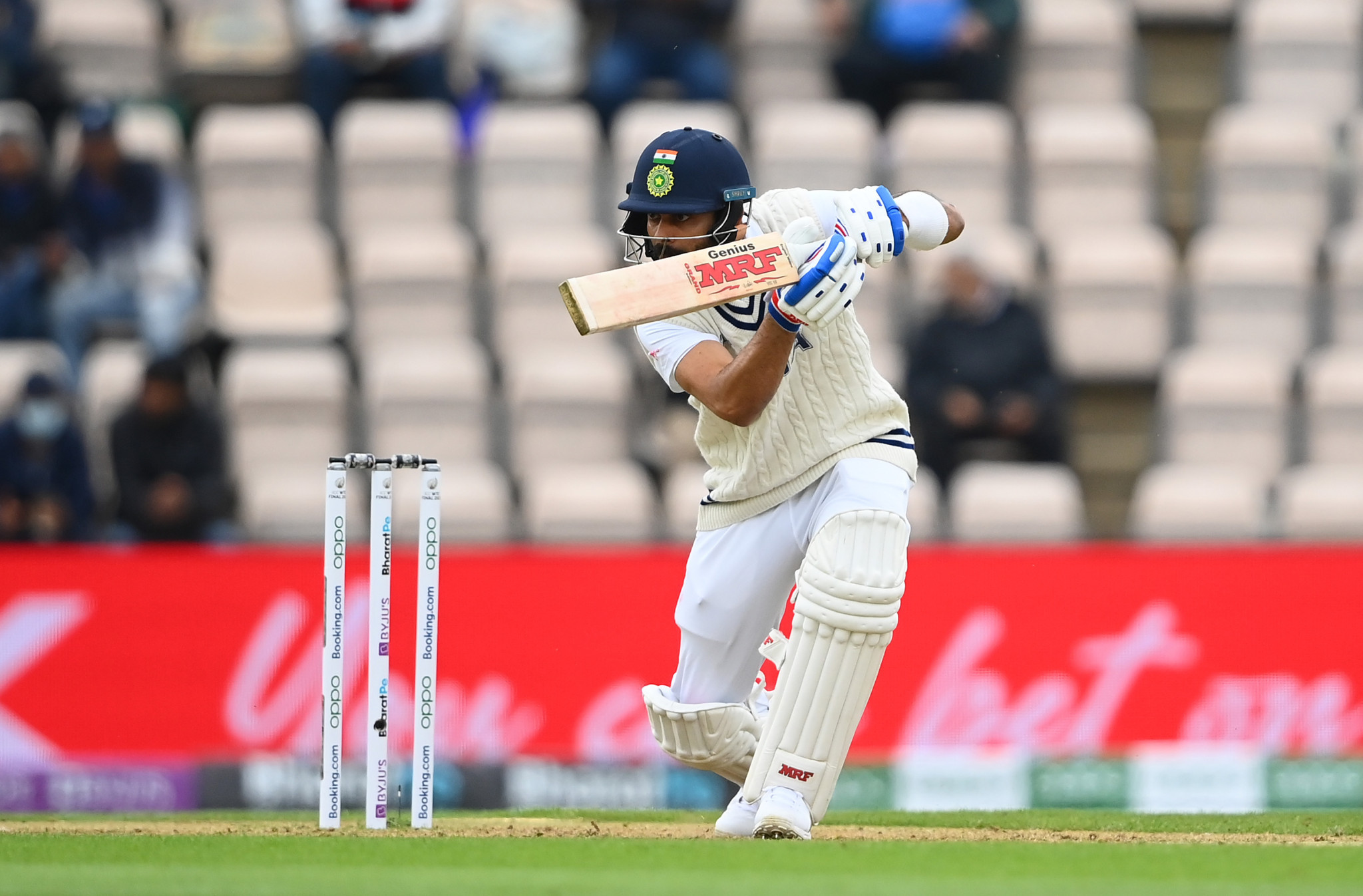 Virat Kohli ended day two unbeaten on 44 runs ©Getty Images