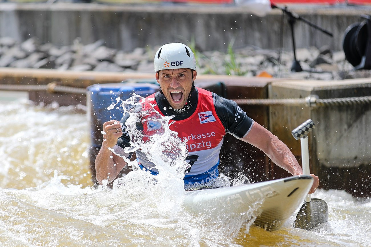 Chanut and Herzog claim victories at ICF Canoe Slalom World Cup