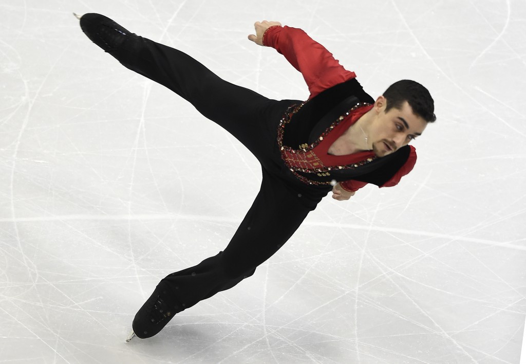 Spain's Javier Fernandez looks set to secure his fourth straight title after building a commanding lead in the men's event at the European Championships in Bratislava ©Getty Images