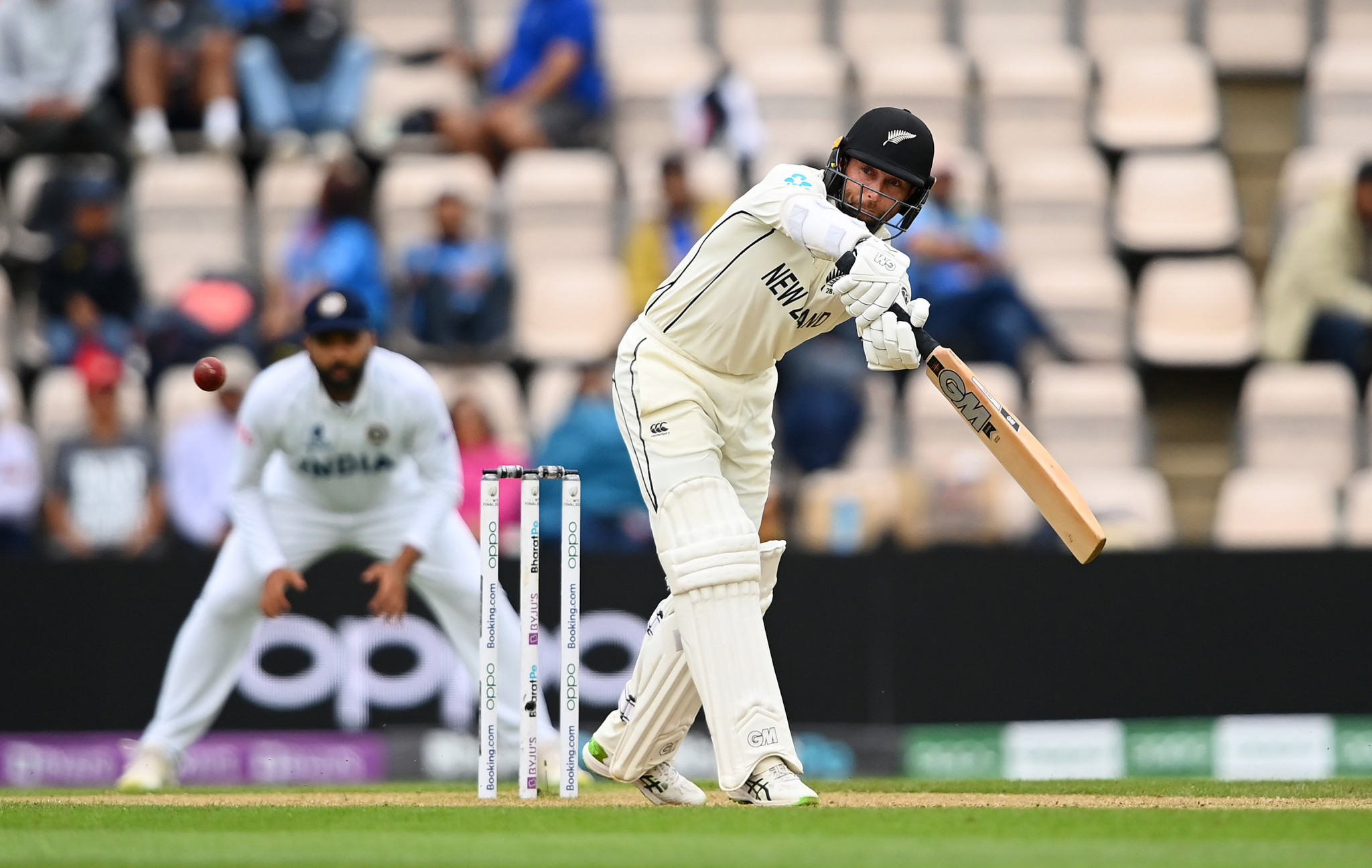 Devon Conway, who was dismissed for 54, helped New Zealand into a strong position at the end of the third day of the World Test Championship final ©Getty Images