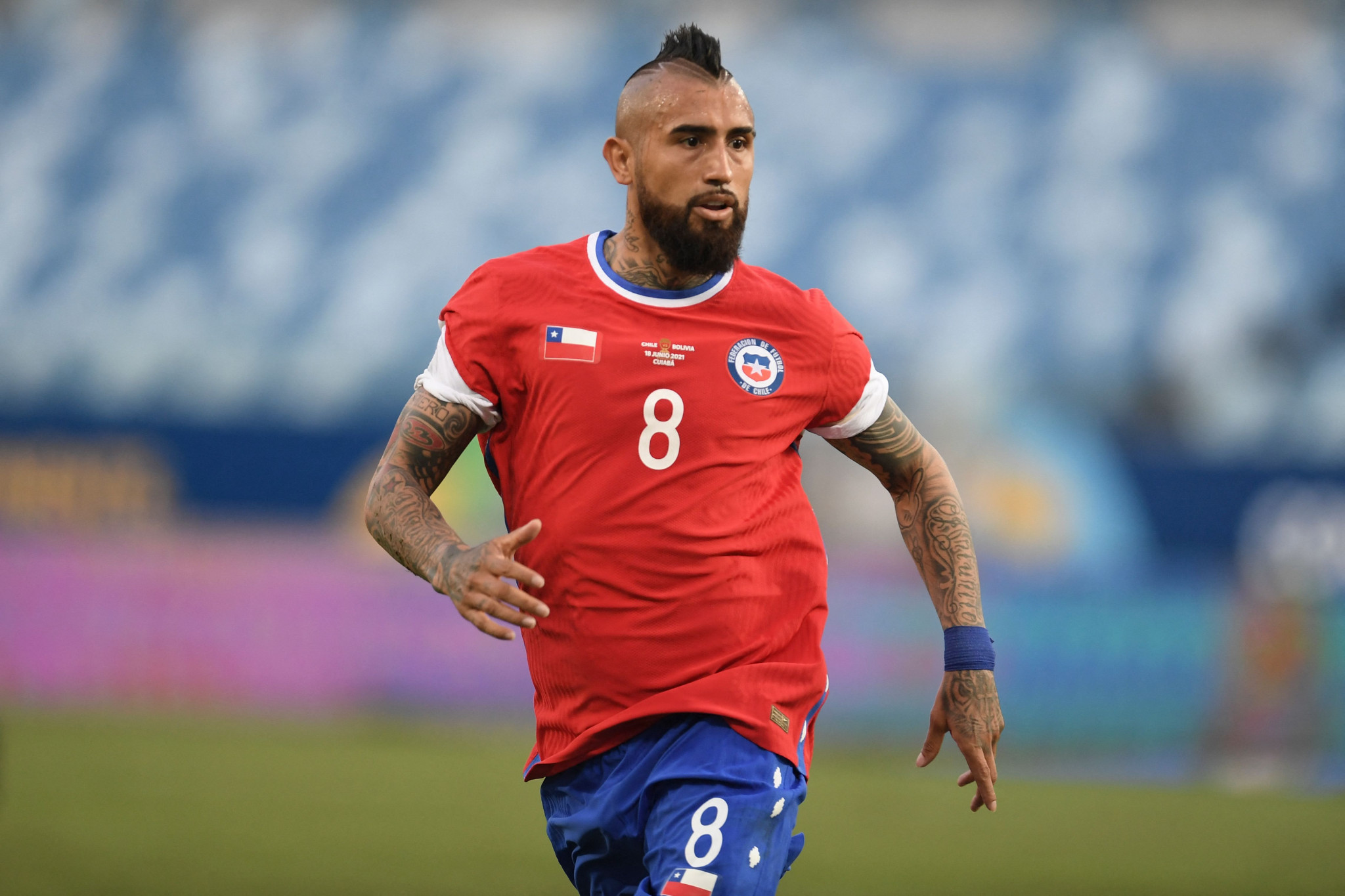 Arturo Vidal was reportedly one of the players shown on social media receiving a haircut ©Getty Images