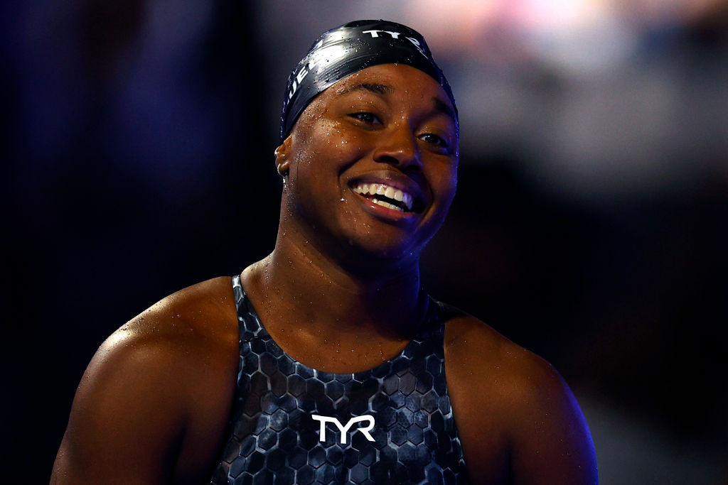 Simone Manuel qualified for Tokyo 2020 by winning the 50m freestyle at the US Olympic swimming trials ©Getty Images