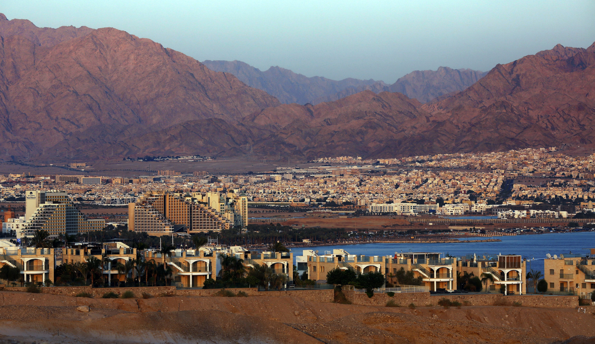 The event took place in the Red Sea city of Eilat, which is over the water from Aqaba in Jordan ©Getty Images